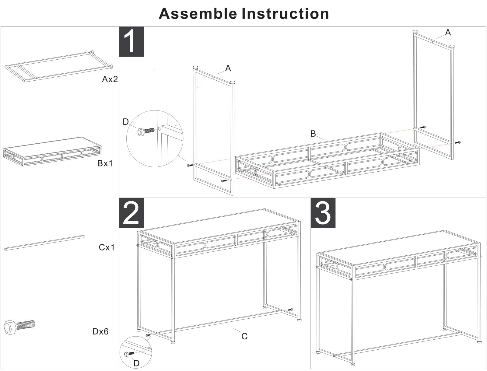 CONSOLE ESSENTIAL CM 110X40X80