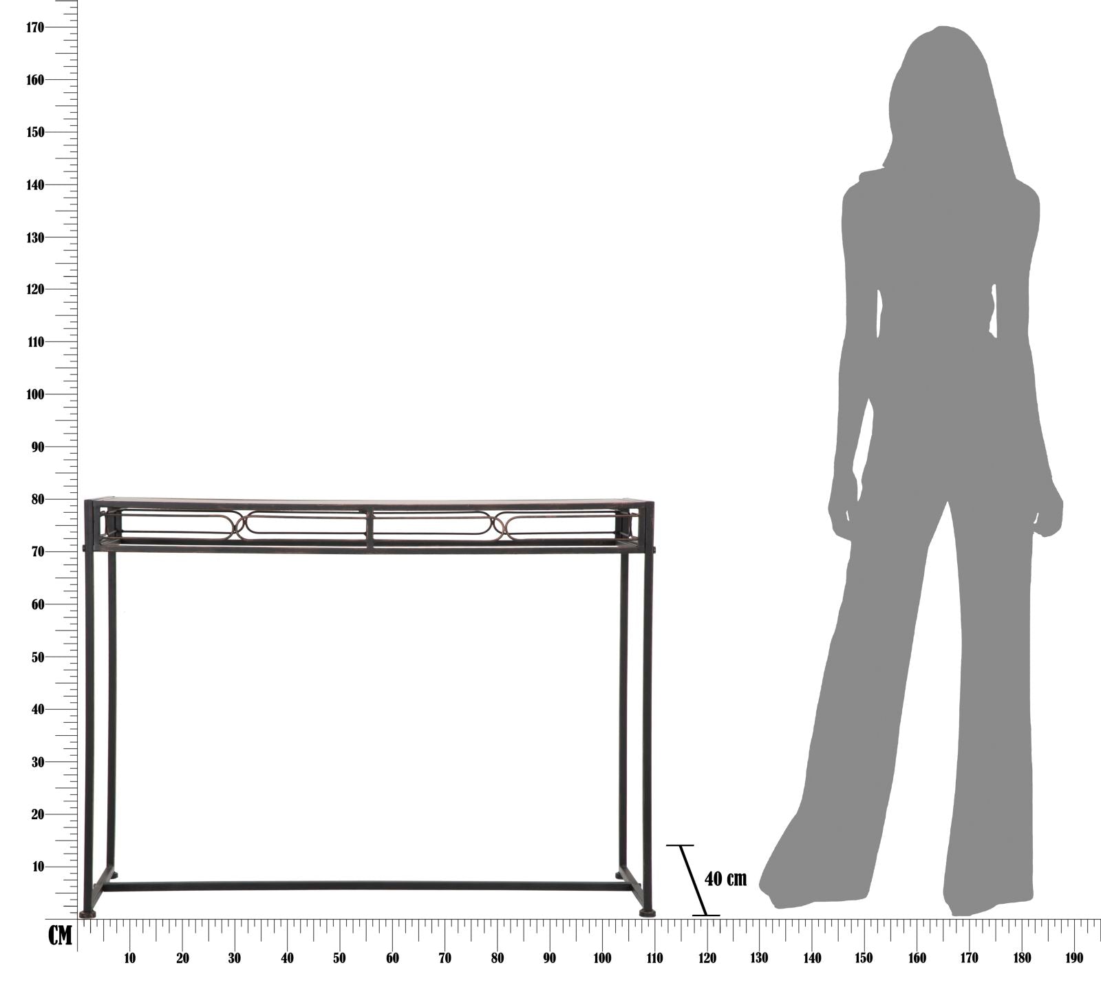 CONSOLE ESSENTIAL CM 110X40X80