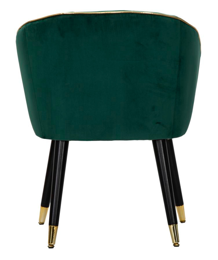 POLTRONA PARIS VERDE/GOLD CM 62X58X78