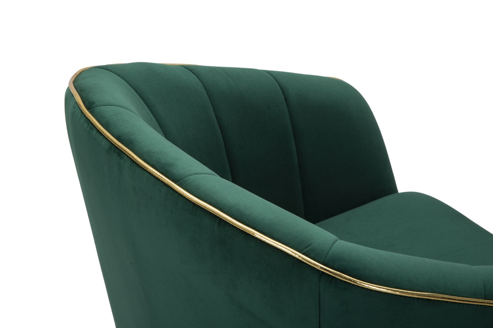 POLTRONA PARIS VERDE/GOLD CM 62X58X78