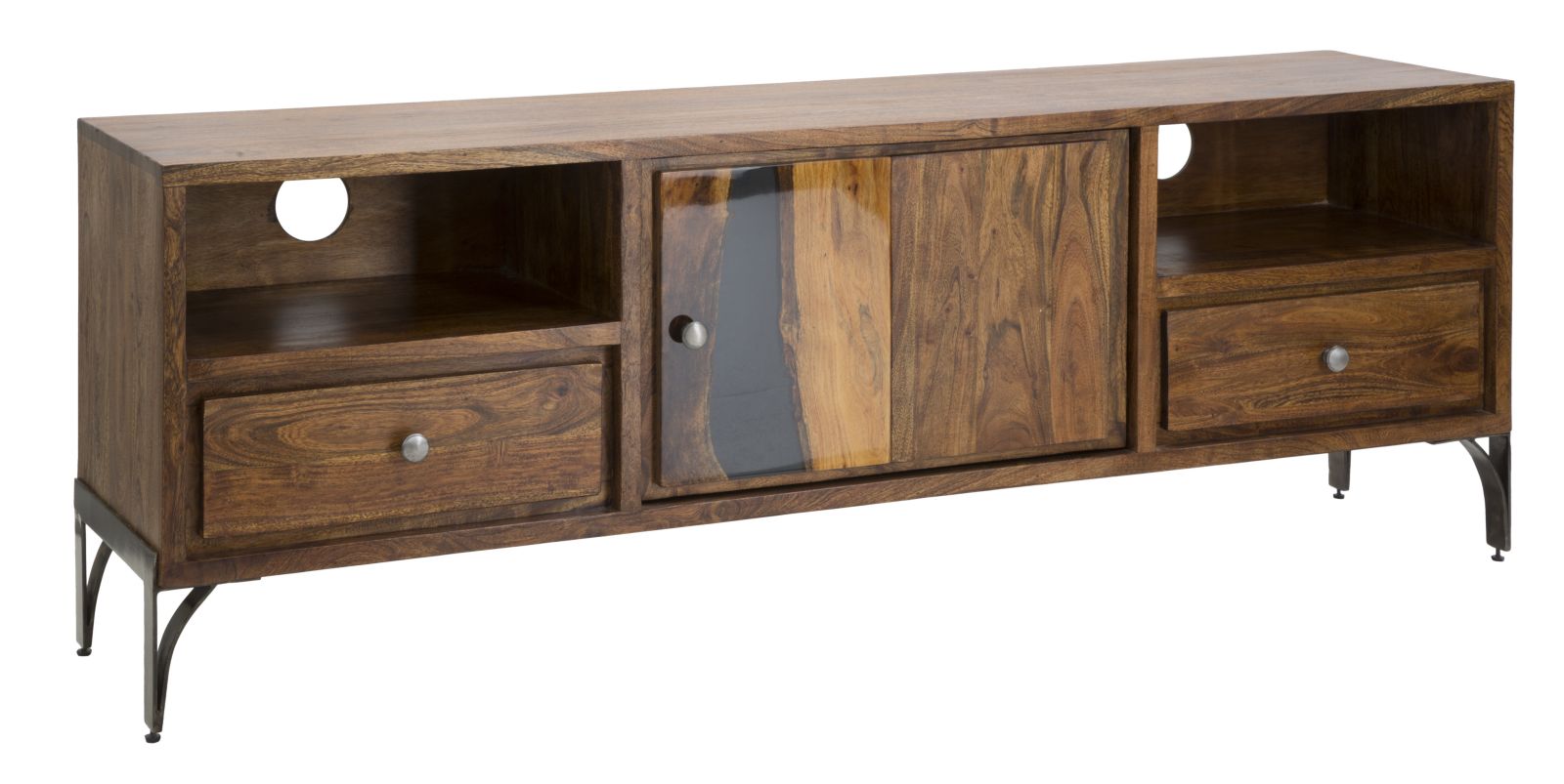 MOBILE PER TV MUSTANG CM 175X40X60 (LEGNO DI ACACIA NILOTICA)