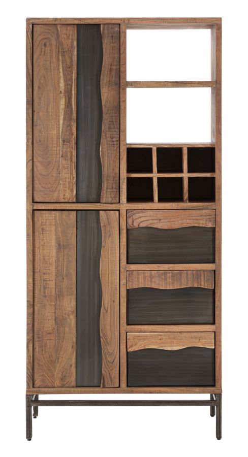 LIBRERIA YELLOWSTONE CM 88X40X195 (LEGNO DI ACACIA NILOTICA)