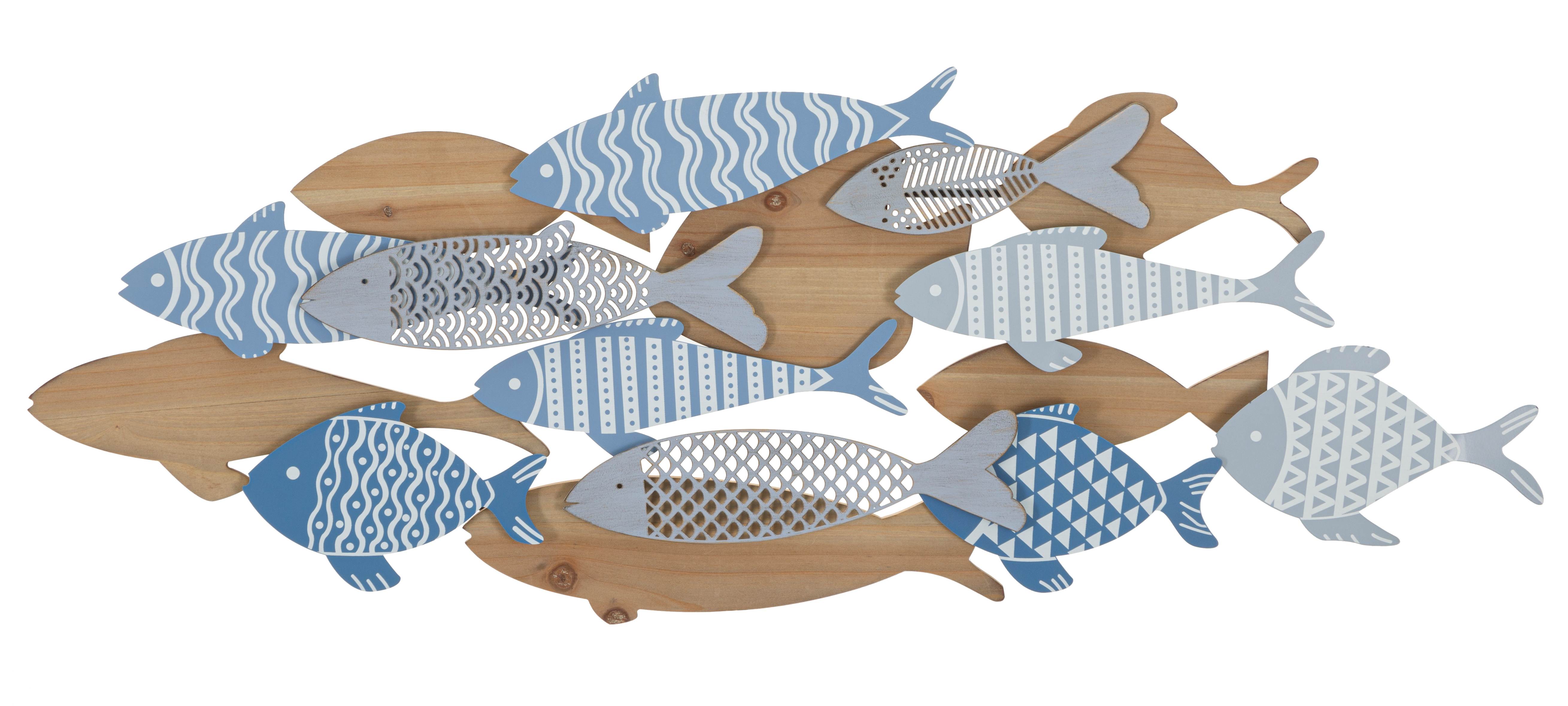 PANNELLO DA MURO FISH SEA CM 91X3X33,5