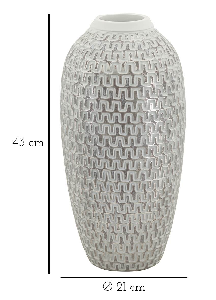 VASO RESINA WAVE CM Ø 21X43