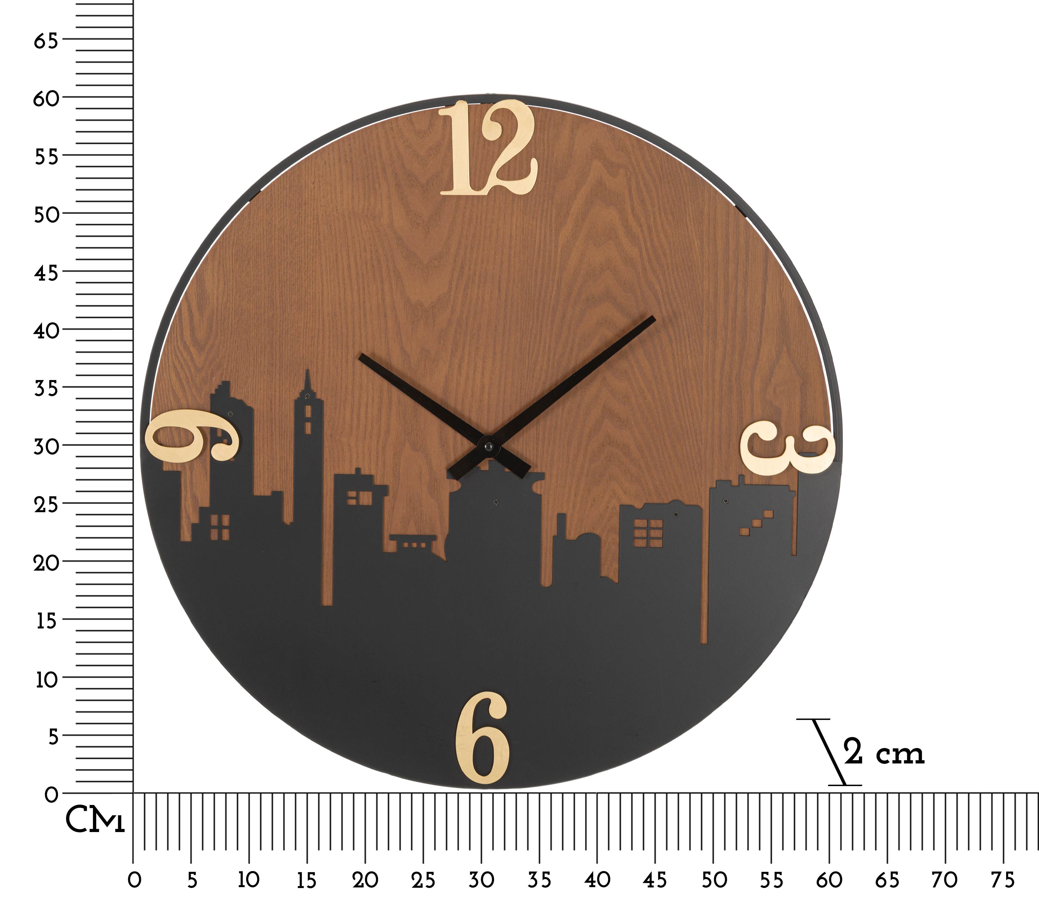 OROLOGIO DA MURO CITY CM Ø 60X2