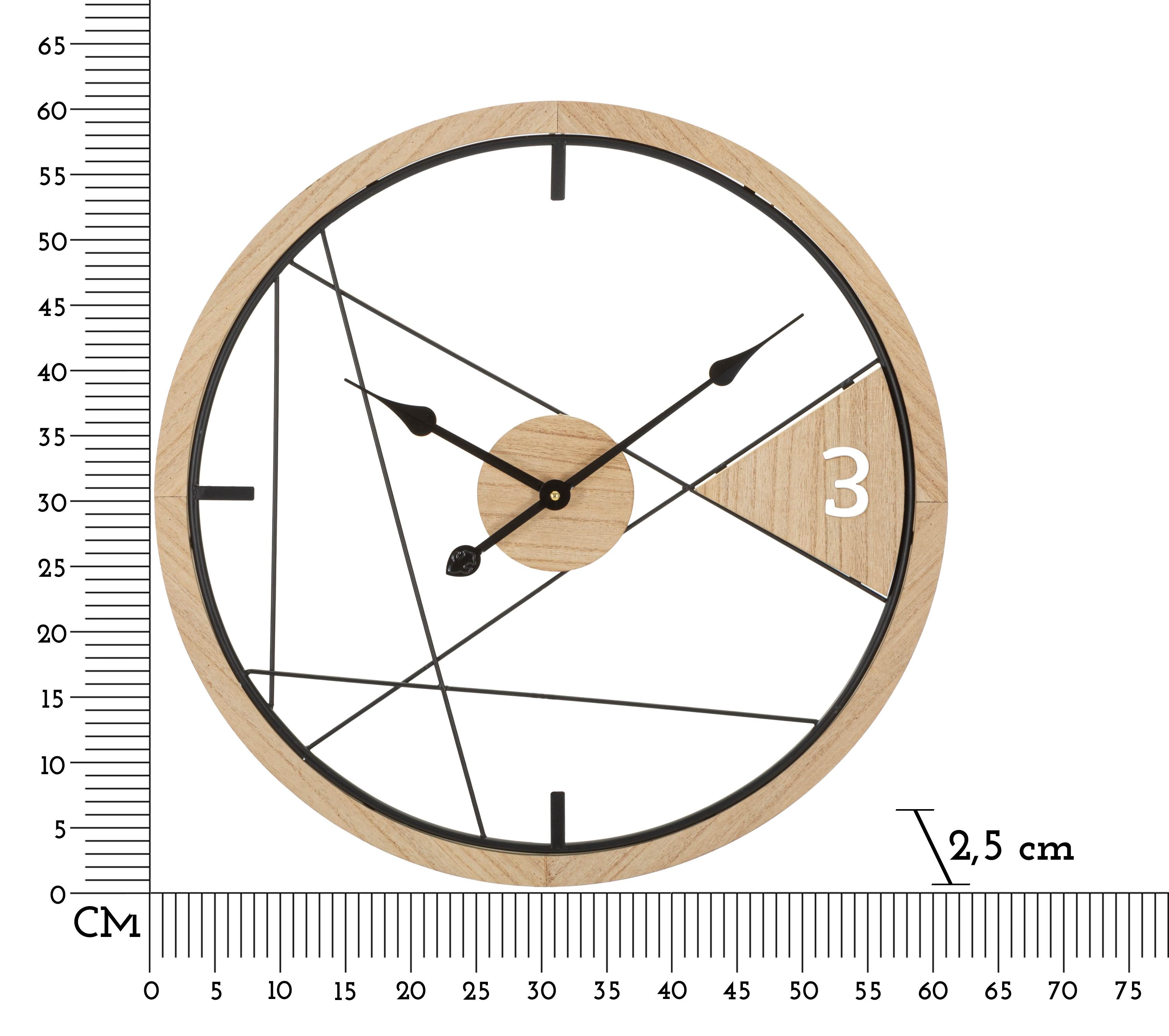 OROLOGIO DA MURO GEOMETRIC DESIGN CM Ø 60X2,5