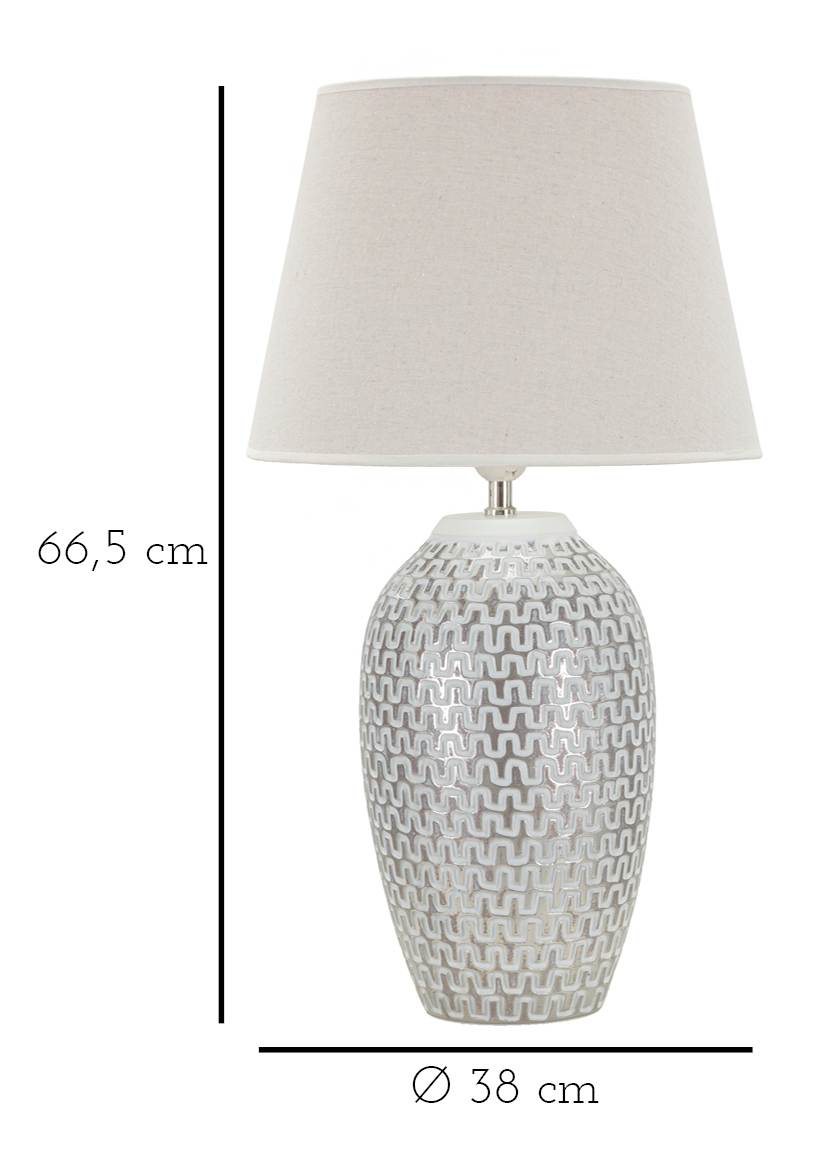 LAMPADA DA TAVOLO RESINA WAVE CM Ø 35X65