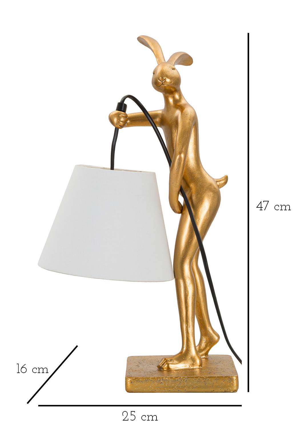 LAMPADA DA TAVOLO RABBIT STAND CM 26x16x47