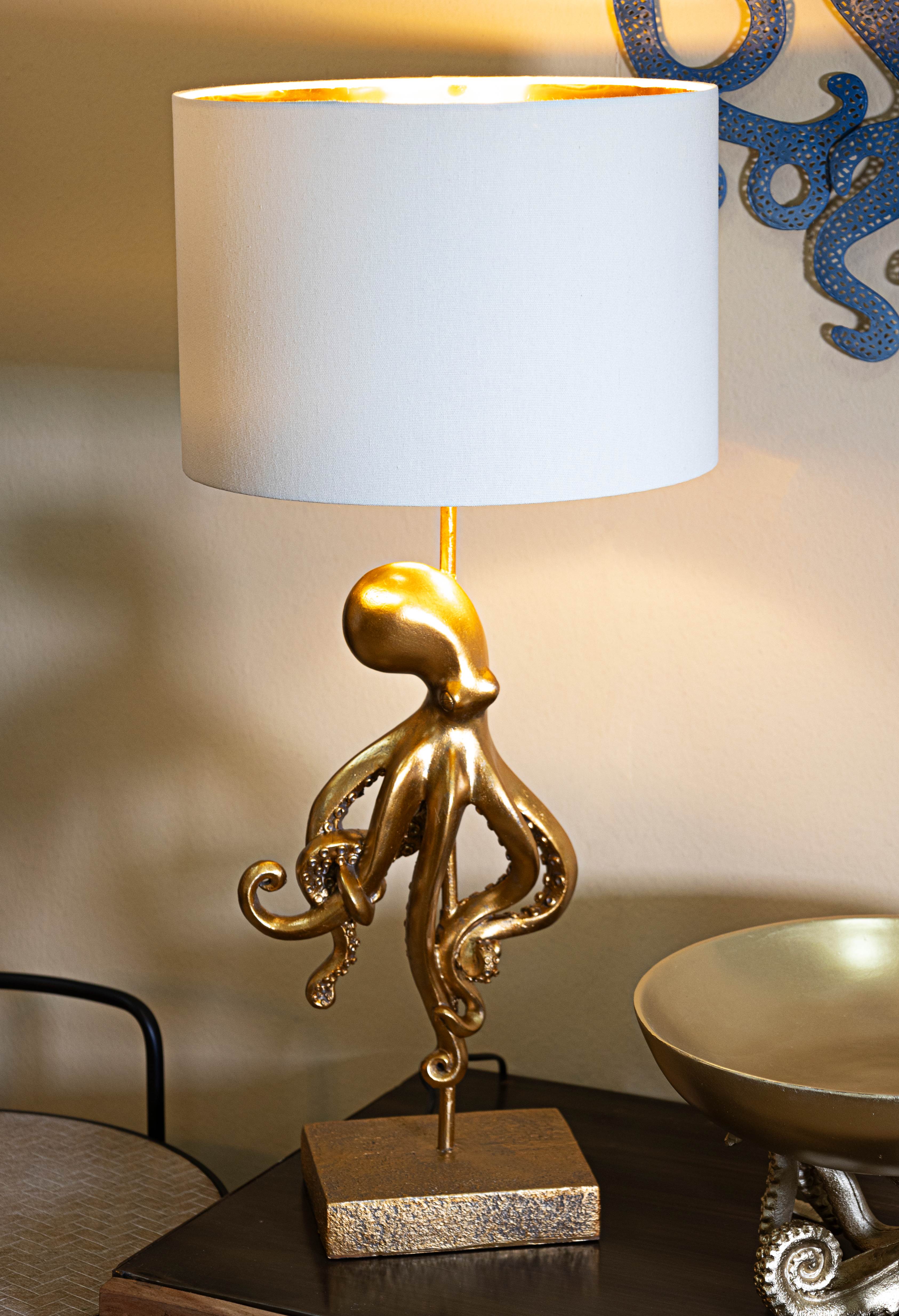 LAMPADA DA TAVOLO OCTOPUS GOLD CM Ø 30,5X64,5