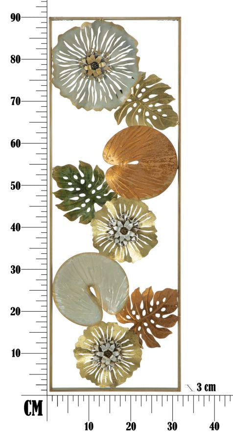 PANNELLO IN FERRO LEAF -A- CM 31,5X3X90