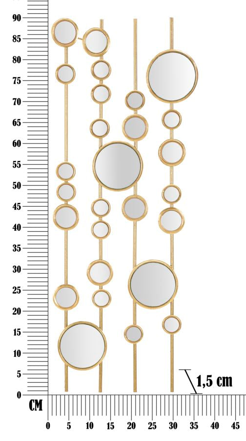 PANNELLO DA MURO SMALL MIRRORS CM 35,5X1,5X90