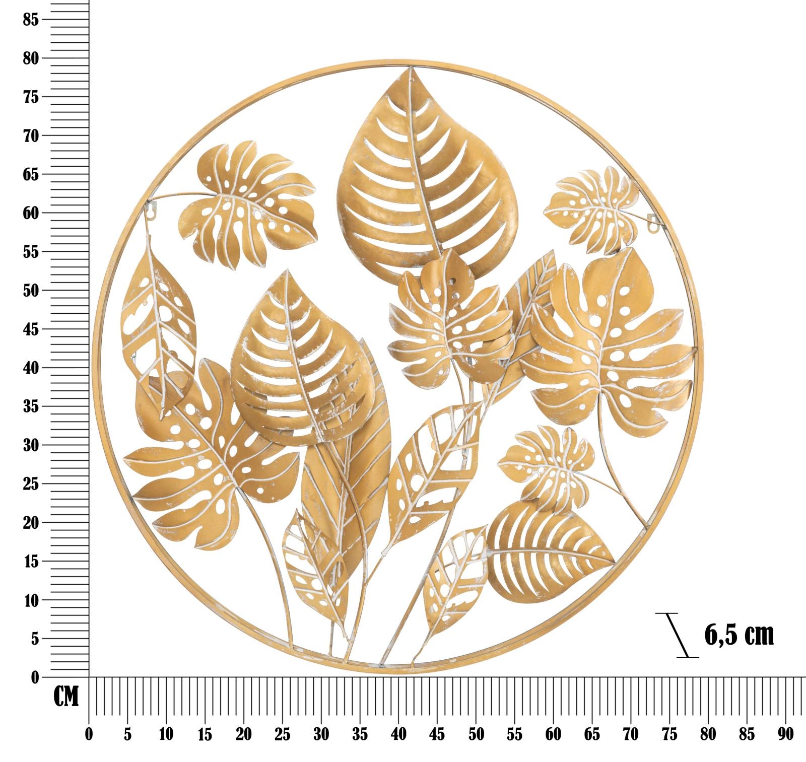 PANNELLO IN FERRO JUNGLE ROUND CM Ø 80X6.5