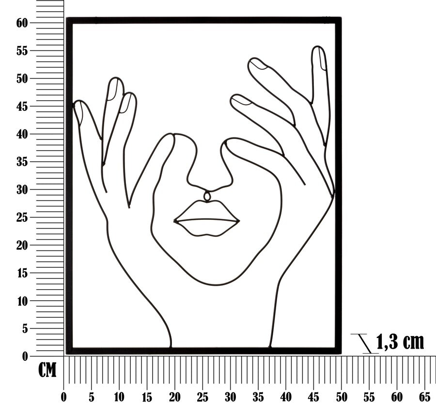 PANNELLO IN FERRO SIMPLY FACE CM 50,5X1,3X61